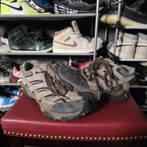 Merrell Size 13 Men's Brown and Black Athletic Shoes Hiking